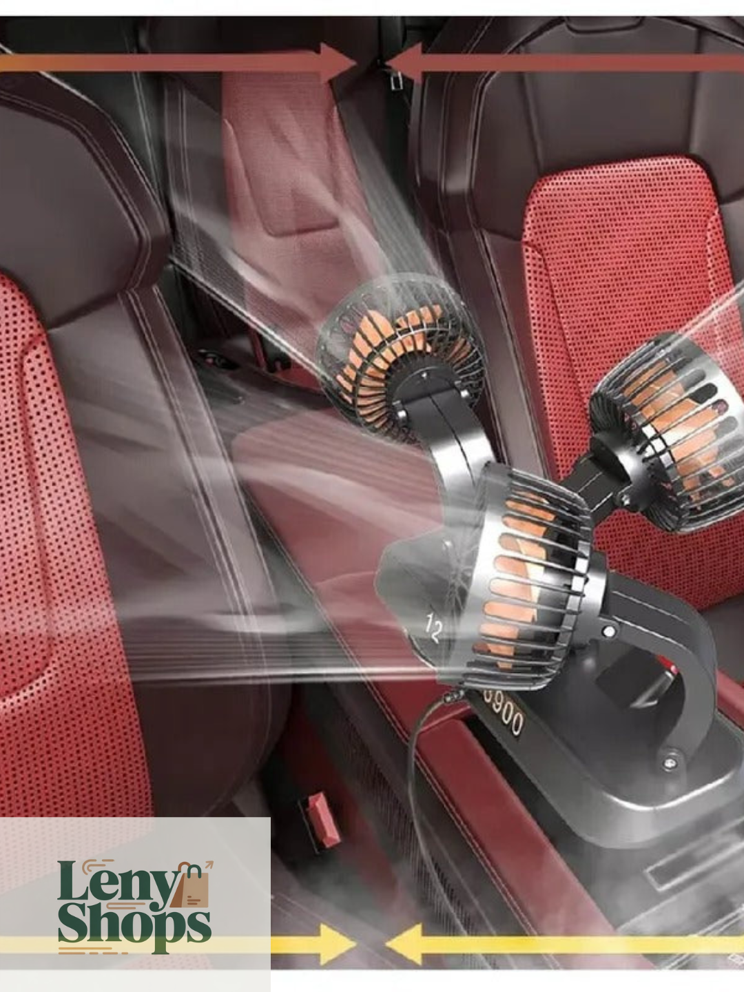 Ventilador 360 Auto Camioneta 12v Triple Con Base Giratorio
