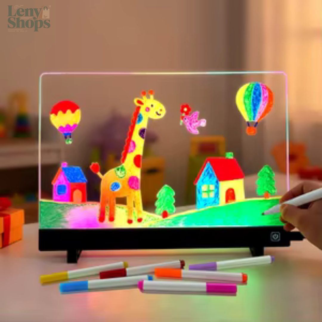 Pizarra Acrílica LED para Dibujar con Plumones