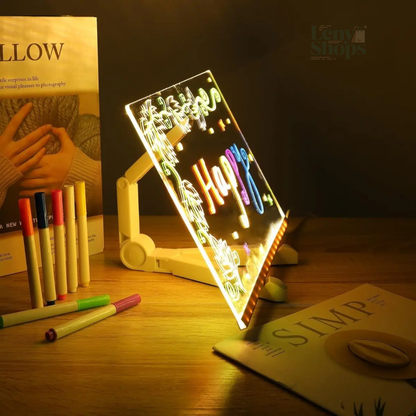 Pizarra Acrílica LED para Dibujar con Plumones