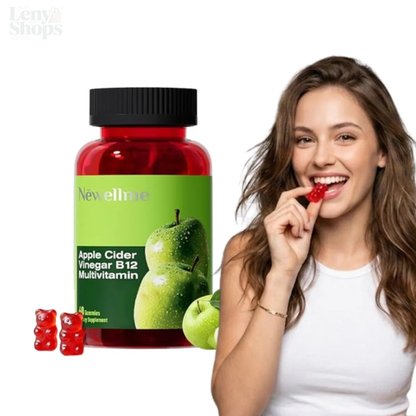 Gomitas de Vinagre de Sidra de Manzana al por Mayor, Suplemento para la Salud, Vitaminas B12, Dosis de Minerales en Forma de Caramelo